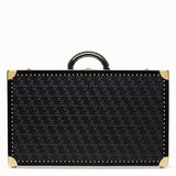 MEN'S FENDI LARGE TRAVEL BAG Black leather suitcase