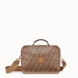 MEN'S FENDI SMALL TRAVEL BAG Large brown fabric bag
