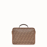 MEN'S FENDI SMALL TRAVEL BAG Large brown fabric bag