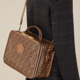 MEN'S FENDI SMALL TRAVEL BAG Large brown fabric bag