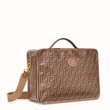 MEN'S FENDI TRAVEL BAG MEDIUM Large brown fabric bag
