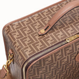 MEN'S FENDI TRAVEL BAG MEDIUM Large brown fabric bag