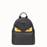 MEN'S FENDI BACKPACK In black Roman leather with inlay