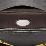 MEN'S FENDI BACKPACK In black Roman leather with inlay