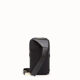MEN'S FENDI BELT BAG Black nylon one-shoulder backpack