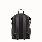 MEN'S FENDI BACKPACK Black nylon and leather backpack