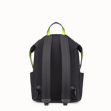 MEN'S FENDI BACKPACK Black leather and nylon backpack