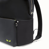 MEN'S FENDI BACKPACK Black leather and nylon backpack