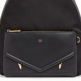 MEN'S FENDI BACKPACK Nylon and black leather backpack