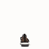 WOMEN'S FENDI Black fabric sneakers