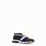 WOMEN'S FENDI SNEAKERS Black fabric sneakers