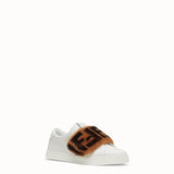 WOMEN'S FENDI SNEAKERS White leather slip-ons