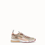 WOMEN'S FENDI Beige technical mesh sneakers