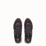 WOMEN'S FENDI Brown technical mesh sneakers