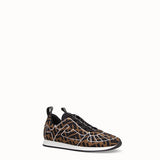 WOMEN'S FENDI Brown Lycra® sneakers