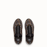 WOMEN'S FENDI Brown Lycra® sneakers