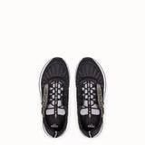 WOMEN'S FENDI Black satin sneakers