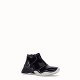 WOMEN'S FENDI Sneakers in glossy black neoprene