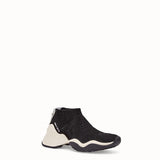 WOMEN'S FENDI High-tech black jacquard sneakers