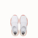 WOMEN'S FENDI High-tech, white jacquard sneakers