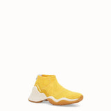 WOMEN'S FENDI High-tech yellow jacquard sneakers