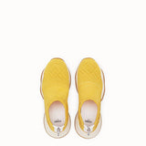 WOMEN'S FENDI High-tech yellow jacquard sneakers