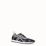 WOMEN'S FENDI Black mesh sneakers