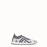 WOMEN'S FENDI White mesh sneakers