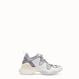 WOMEN'S FENDI SNEAKERS White suede low-tops