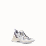 WOMEN'S FENDI SNEAKERS White suede low-tops