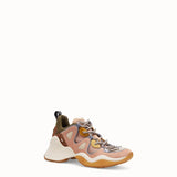 WOMEN'S FENDI SNEAKERS Low-tops in pink suede