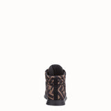 WOMEN'S FENDI SNEAKERS Brown nylon high-tops