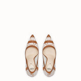 WOMEN'S FENDI PU and white leather pumps