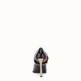 WOMEN'S FENDI PUMPS Mary Jane in glossy black neoprene