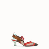 WOMEN'S FENDI SLINGBACKS Multicolor technical-mesh Colibrì
