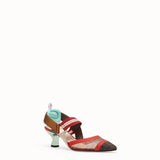 WOMEN'S FENDI SLINGBACKS Multicolor technical-mesh Colibrì