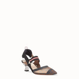 WOMEN'S FENDI SLINGBACKS Multicolor Colibrì in technical-mesh