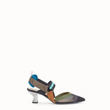 WOMEN'S FENDI SLINGBACKS Multicolor technical-mesh Colibrì