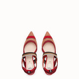 WOMEN'S FENDI SLINGBACKS Colibrì in red mesh