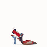 WOMEN'S FENDI SLINGBACKS Multicolor technical-mesh Colibrì