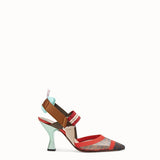 WOMEN'S FENDI SLINGBACKS Multicolor technical-mesh Colibrì