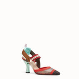 WOMEN'S FENDI SLINGBACKS Multicolor technical-mesh Colibrì