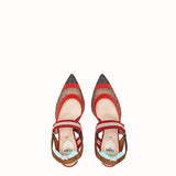 WOMEN'S FENDI SLINGBACKS Multicolor technical-mesh Colibrì