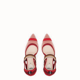 WOMEN'S FENDI SLINGBACKS Colibrì in red mesh
