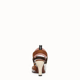 WOMEN'S FENDI SLINGBACKS White leather and PU Colibrì