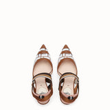 WOMEN'S FENDI SLINGBACKS White leather and PU Colibrì