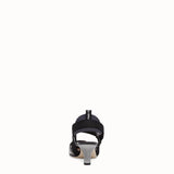 WOMEN'S FENDI SLINGBACKS Black leather and PU Colibrì