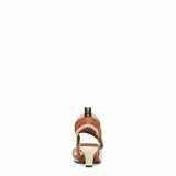WOMEN'S FENDI SLINGBACKS Colibrì in PU and white leather