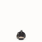 WOMEN'S FENDI SLINGBACKS Colibrì in PU and black leather