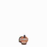 WOMEN'S FENDI SLINGBACKS Orange leather and PU Colibrì